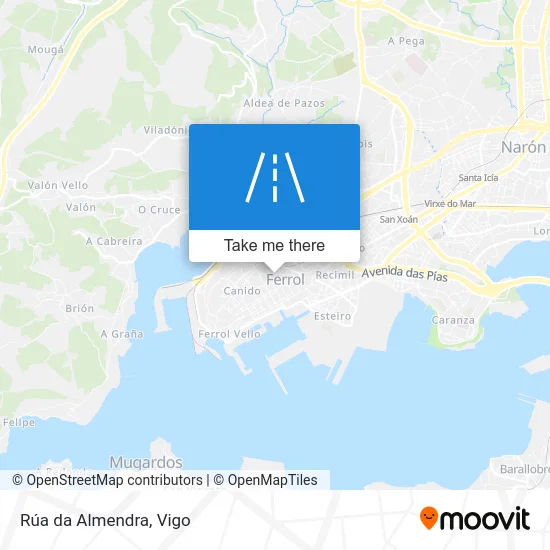 Rúa da Almendra map