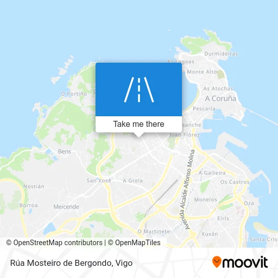 Rúa Mosteiro de Bergondo map