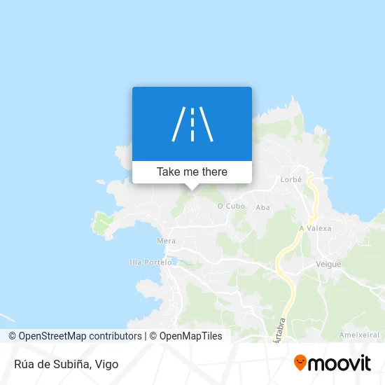 Rúa de Subiña map