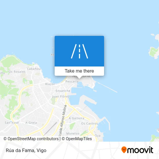 Rúa da Fama map