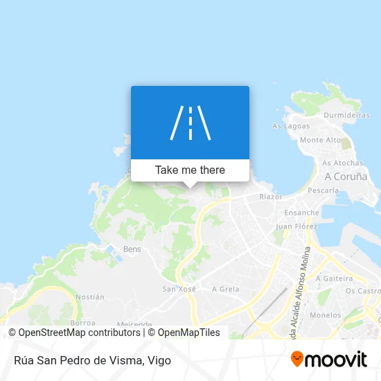 Rúa San Pedro de Visma map