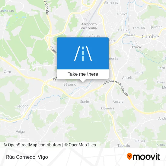 Rúa Cornedo map