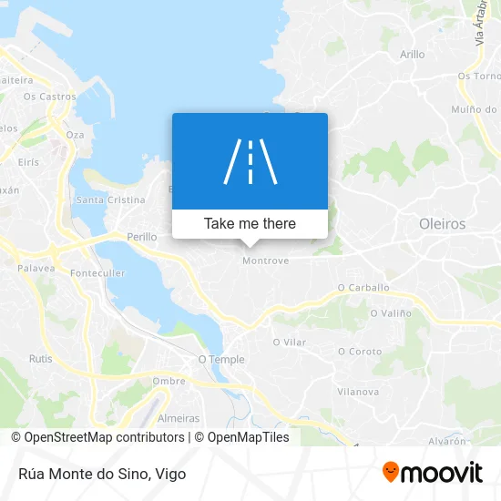 Rúa Monte do Sino map