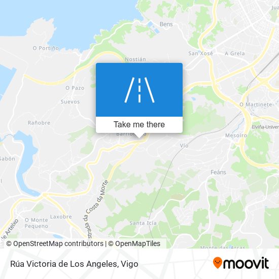 mapa Rúa Victoria de Los Angeles