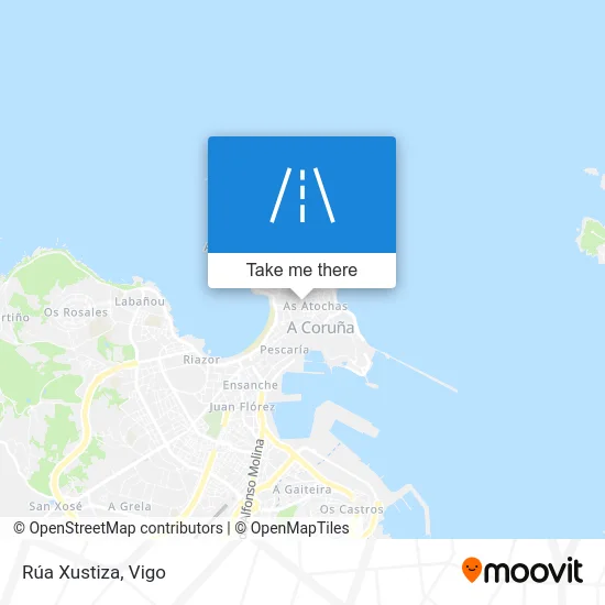 Rúa Xustiza map