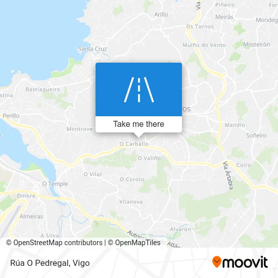 Rúa O Pedregal map