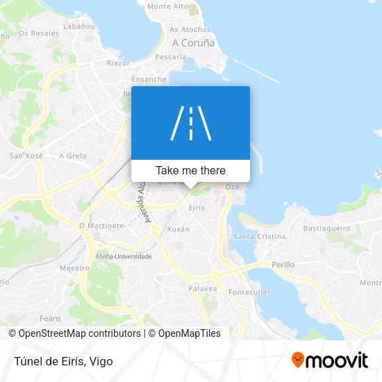 Túnel de Eirís map