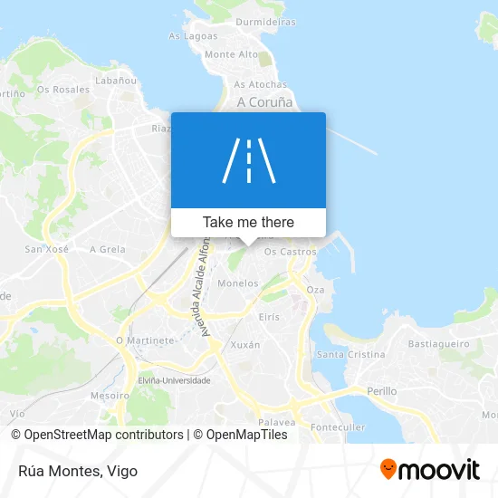 Rúa Montes map