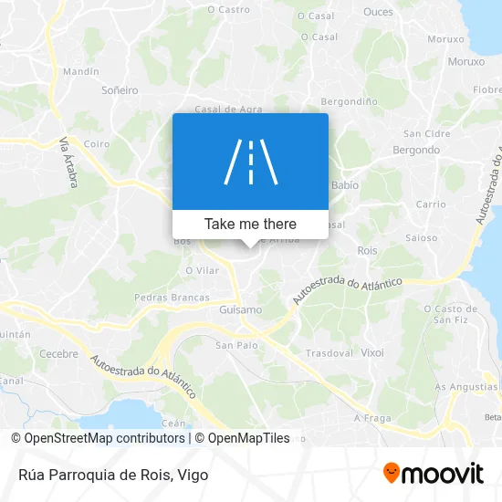 Rúa Parroquia de Rois map