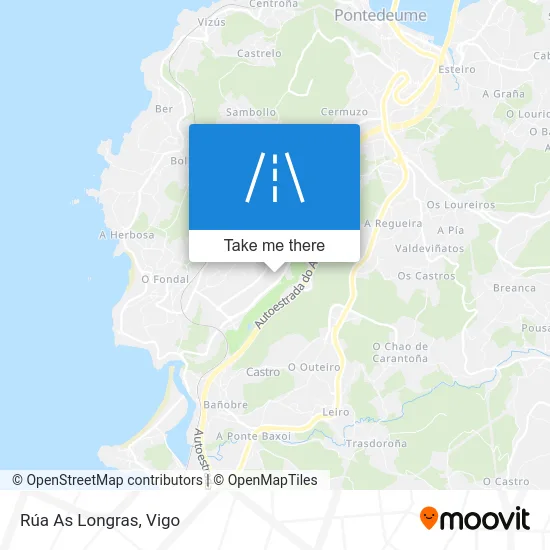 Rúa As Longras map