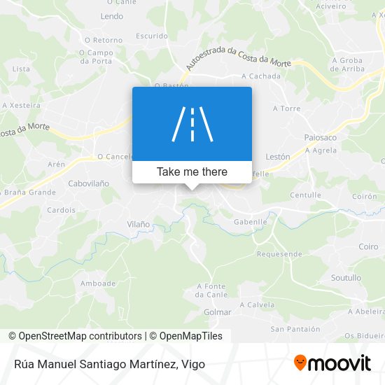 Rúa Manuel Santiago Martínez map