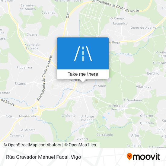 Rúa Gravador Manuel Facal map