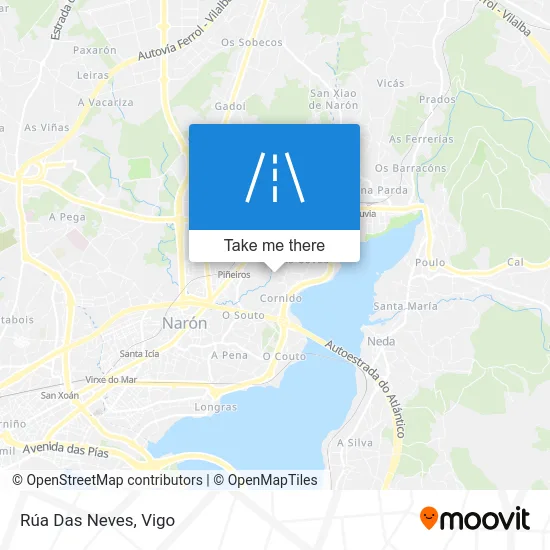 Rúa Das Neves map