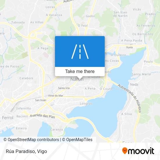 Rúa Paradiso map