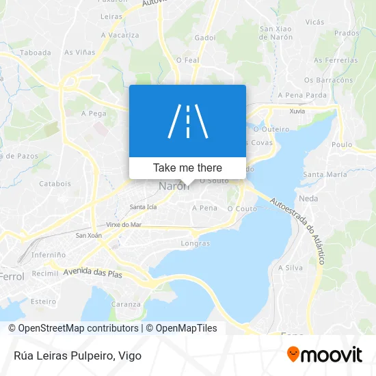 Rúa Leiras Pulpeiro map