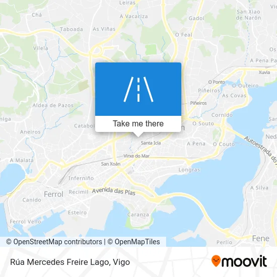 Rúa Mercedes Freire Lago map
