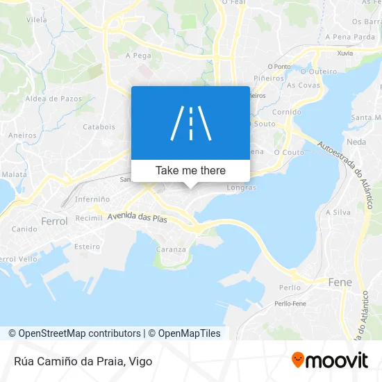 Rúa Camiño da Praia map