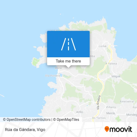 Rúa da Gándara map