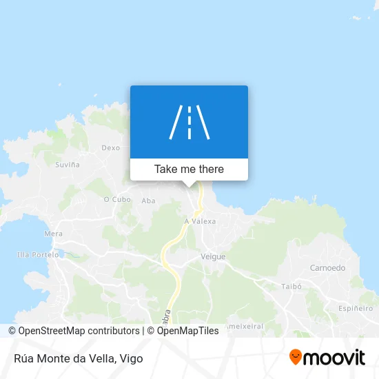 Rúa Monte da Vella map