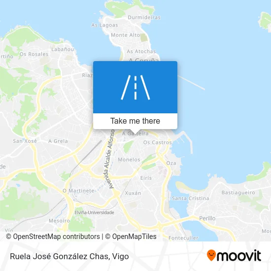 Ruela José González Chas map