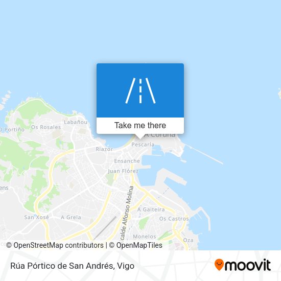 Rúa Pórtico de San Andrés map