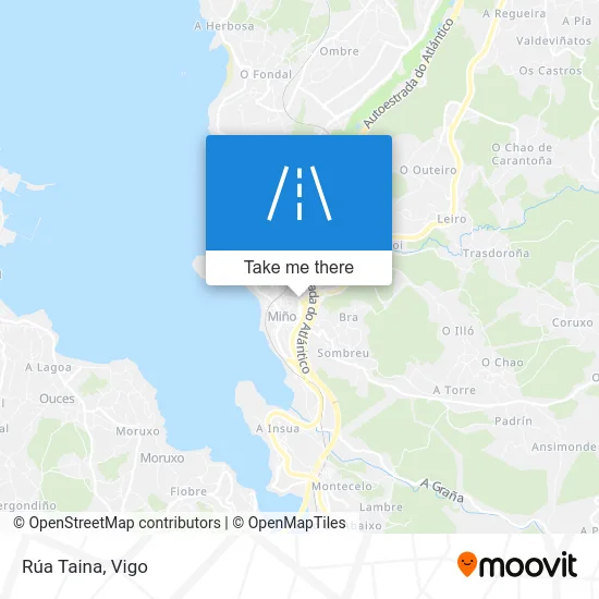 Rúa Taina map
