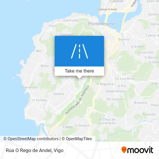 Rúa O Rego de Andel map