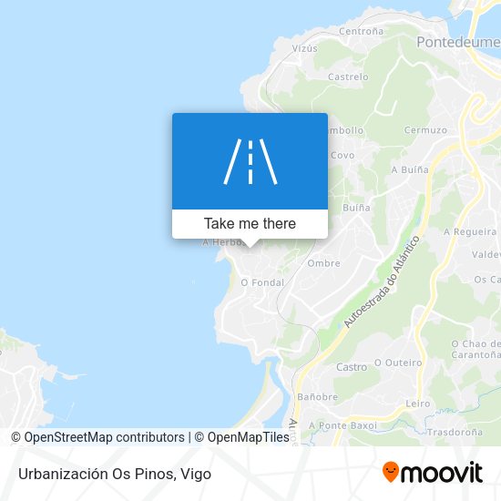 Urbanización Os Pinos map