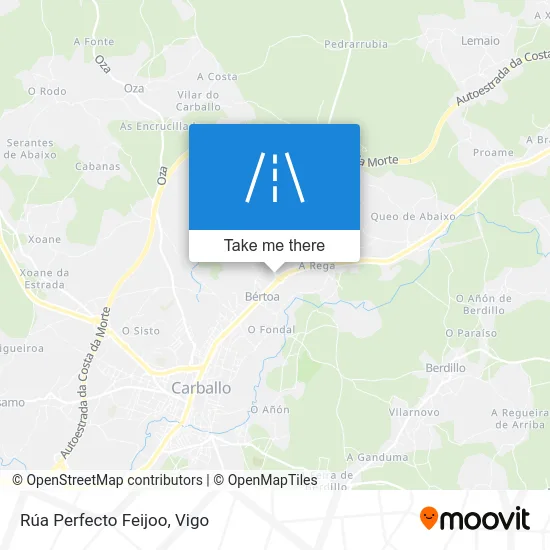Rúa Perfecto Feijoo map