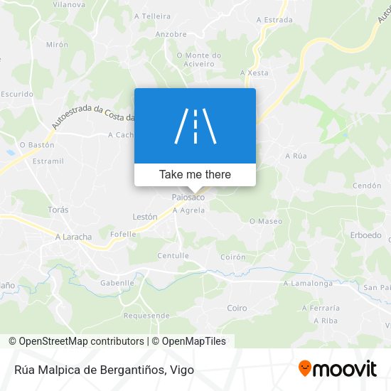 Rúa Malpica de Bergantiños map