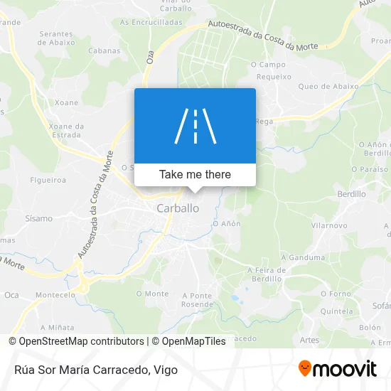 Rúa Sor María Carracedo map