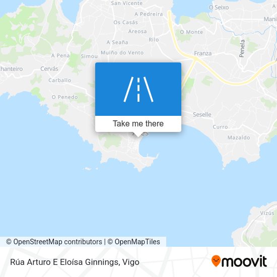 Rúa Arturo E Eloísa Ginnings map