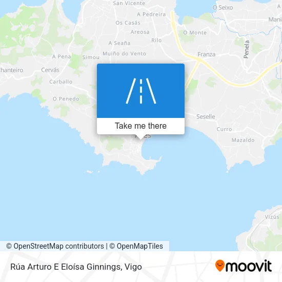 Rúa Arturo E Eloísa Ginnings map