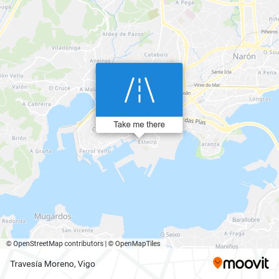 Travesía Moreno map