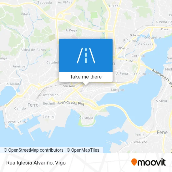 Rúa Iglesia Alvariño map
