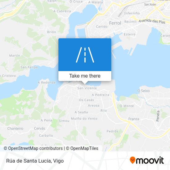 Rúa de Santa Lucía map