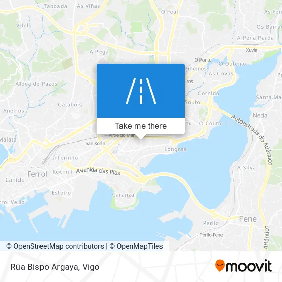 Rúa Bispo Argaya map