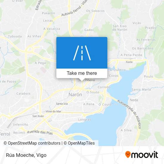 Rúa Moeche map