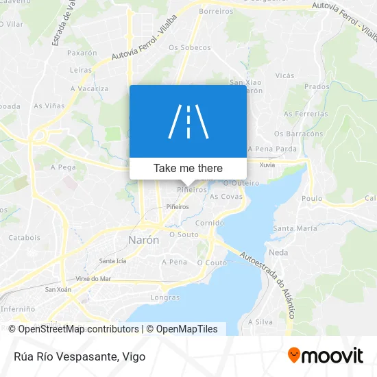 Rúa Río Vespasante map