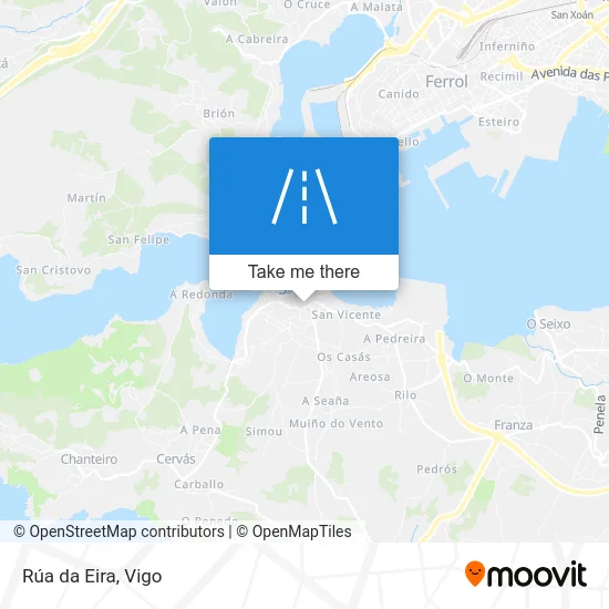 Rúa da Eira map