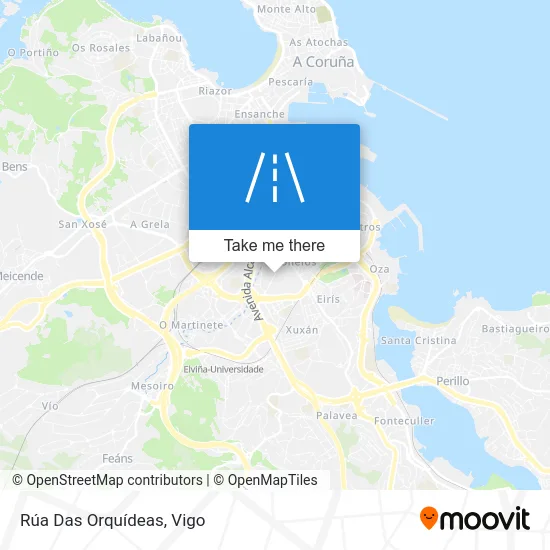 Rúa Das Orquídeas map