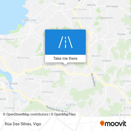 Rúa Das Silvas map