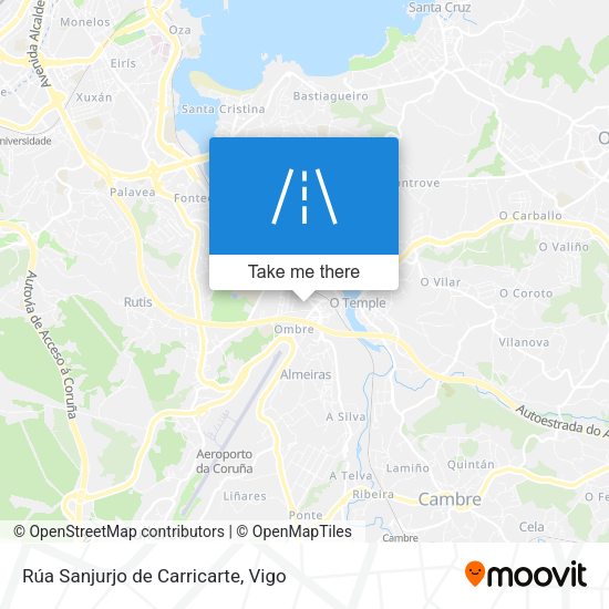 Rúa Sanjurjo de Carricarte map