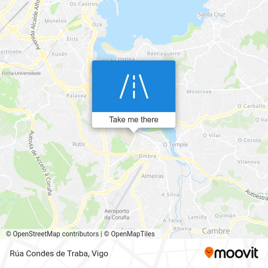 Rúa Condes de Traba map