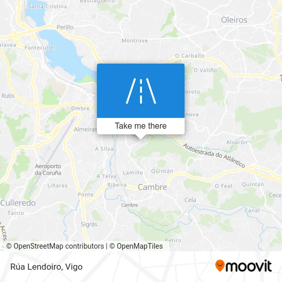 Rúa Lendoiro map