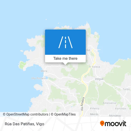 Rúa Das Patiñas map