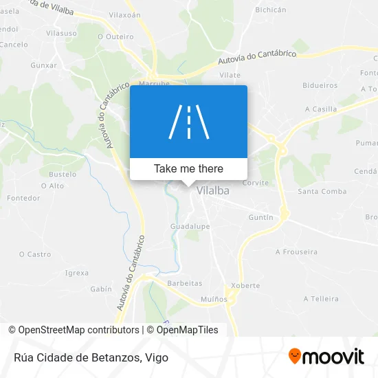 Rúa Cidade de Betanzos map