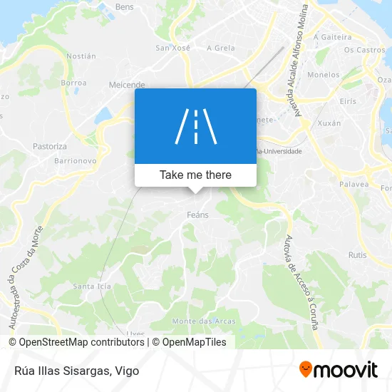 Rúa Illas Sisargas map