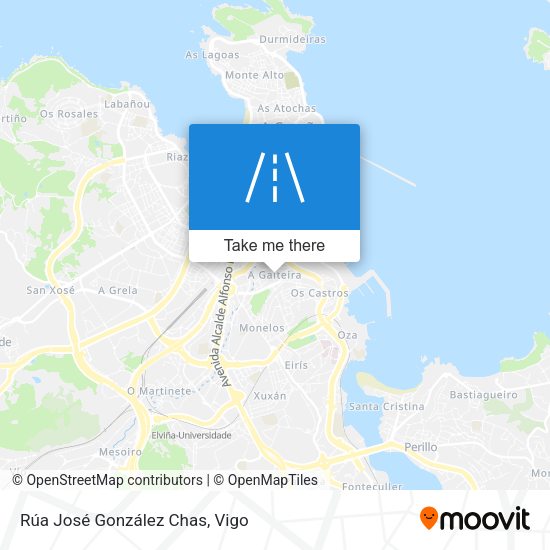 Rúa José González Chas map