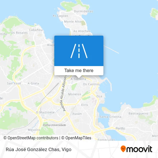 Rúa José González Chas map